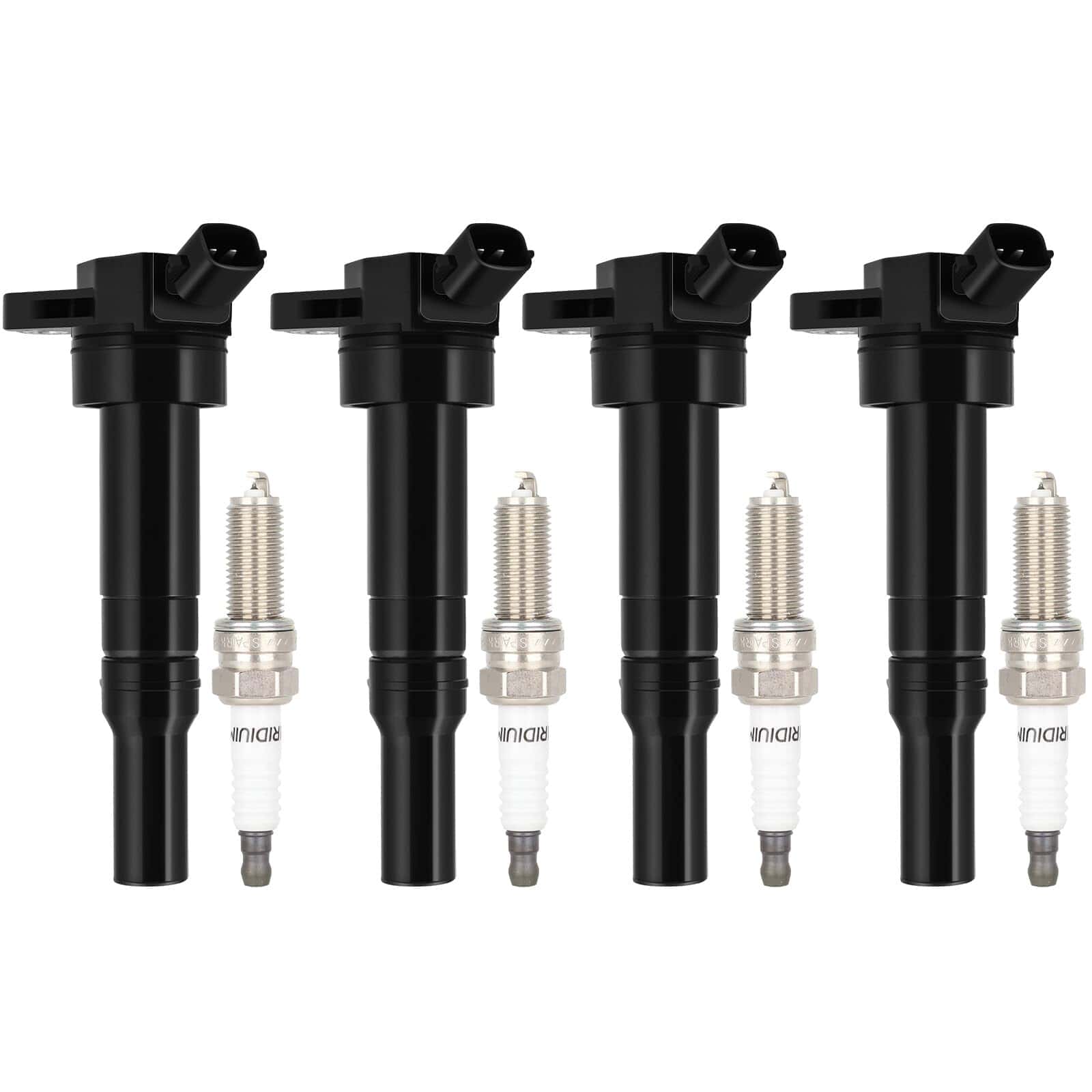 ECCPP UF651 4 bobinas de encendido con 4 bujías de iridio