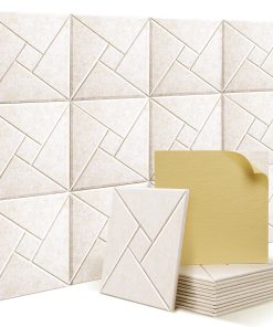 12 Pack Paneles Acústicos Autoadhesivos, Espuma Acústica a