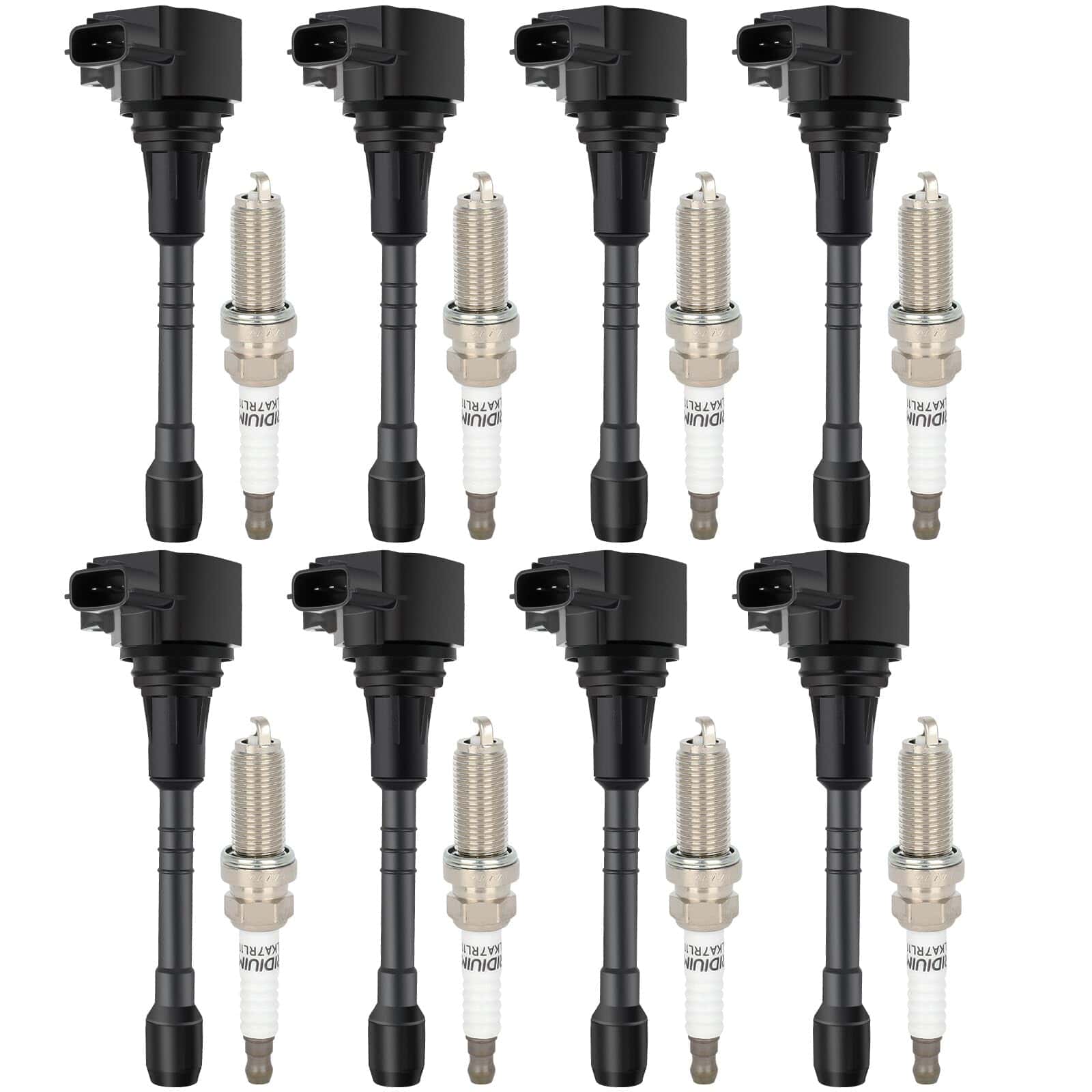 ECCPP UF677 8 bobinas de encendido con 8 bujías de iridio