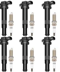 ECCPP UF554 6 bobinas de encendido con 6 bujías de iridio
