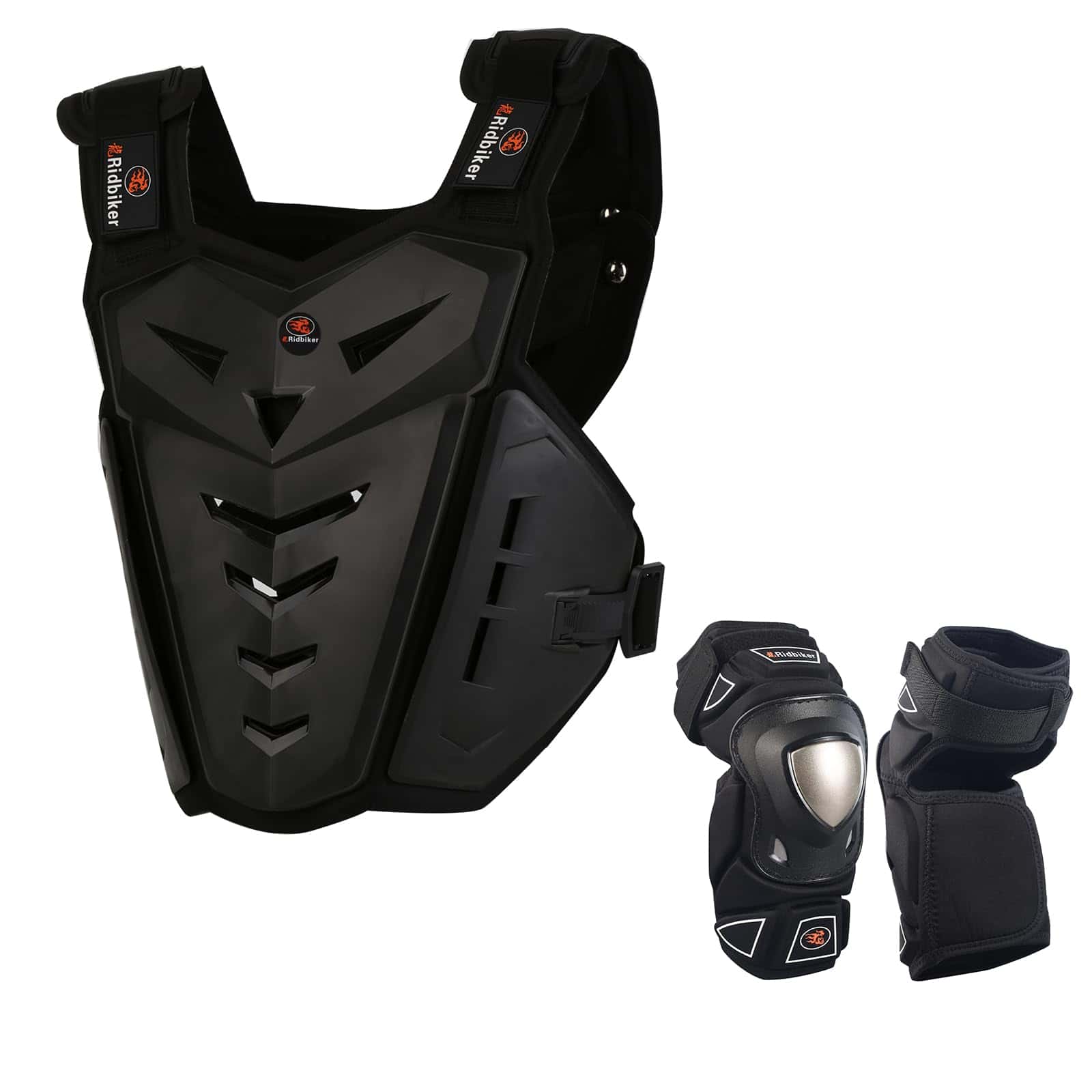 Chaleco de Armadura para Motocicleta y Protectores de Codo