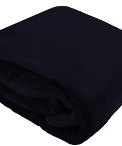Manta de Cama de Felpa Comfort Lab - Suave, -Azul Marino