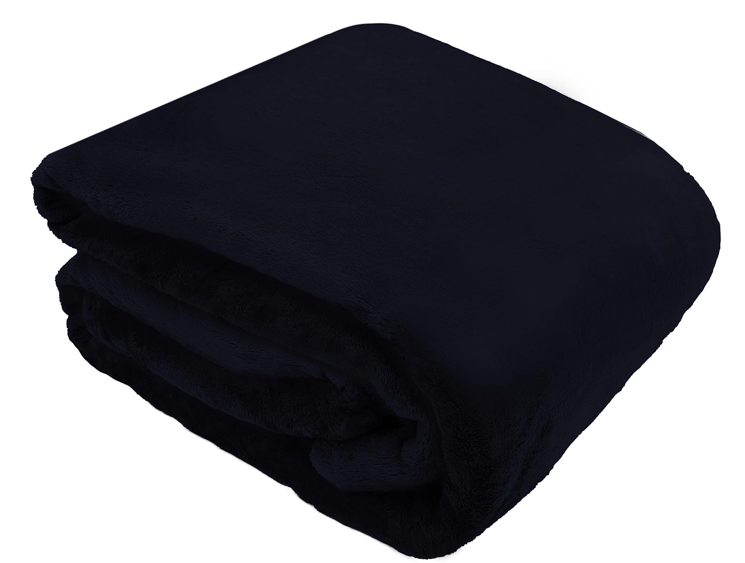 Manta de cama de franela Comfort Lab - Suave, -Azul marino