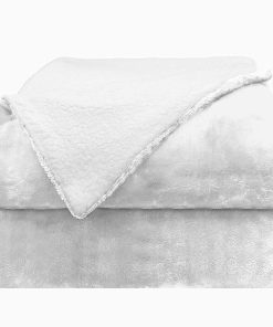 Manta Reversible de Franela y Sherpa Comfort Lab - Elegante