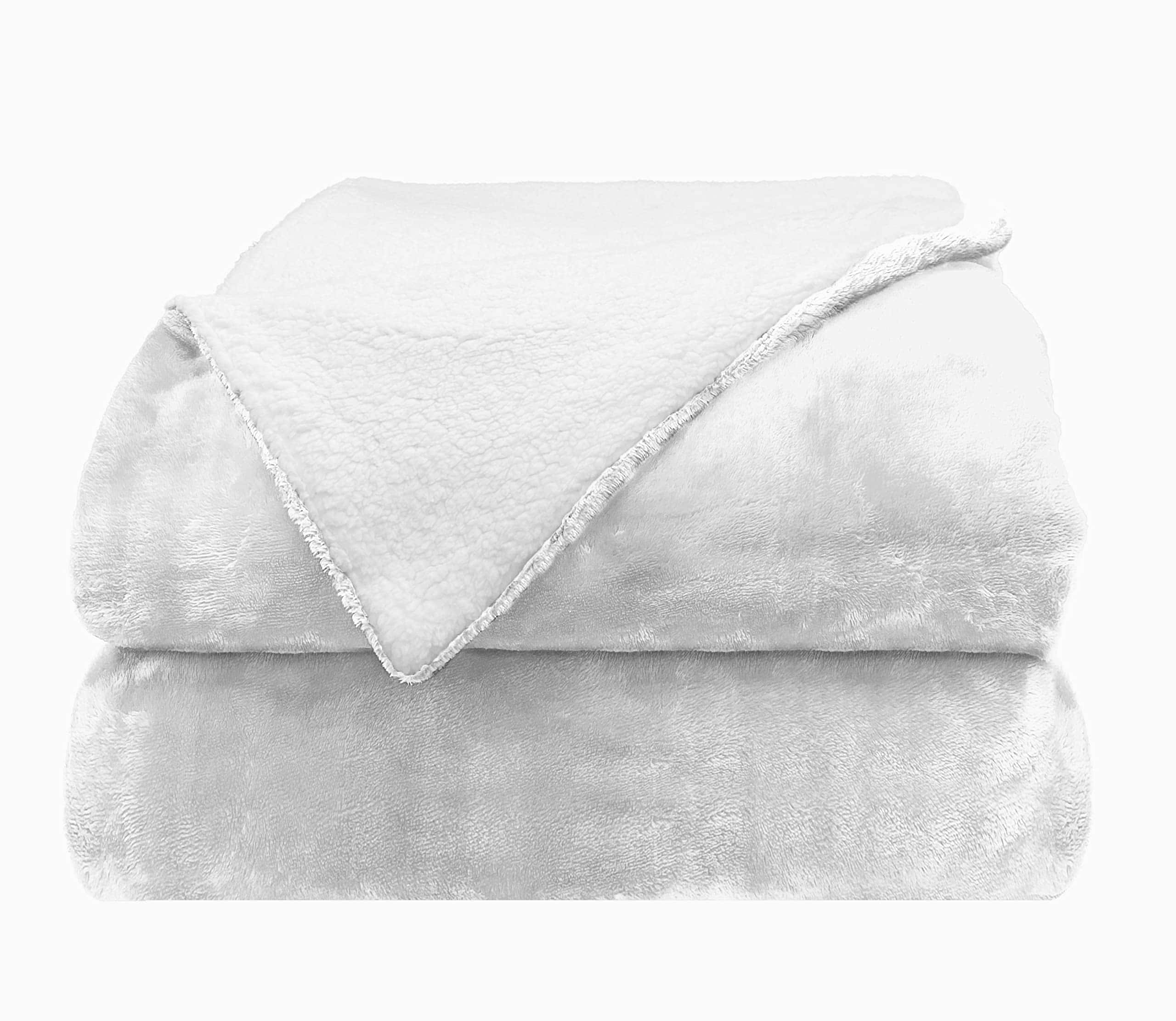 Manta Reversible de Franela y Sherpa de Comfort Lab -