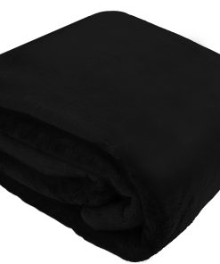 Manta de Cama de Felpa Comfort Lab - Suave, -Negro