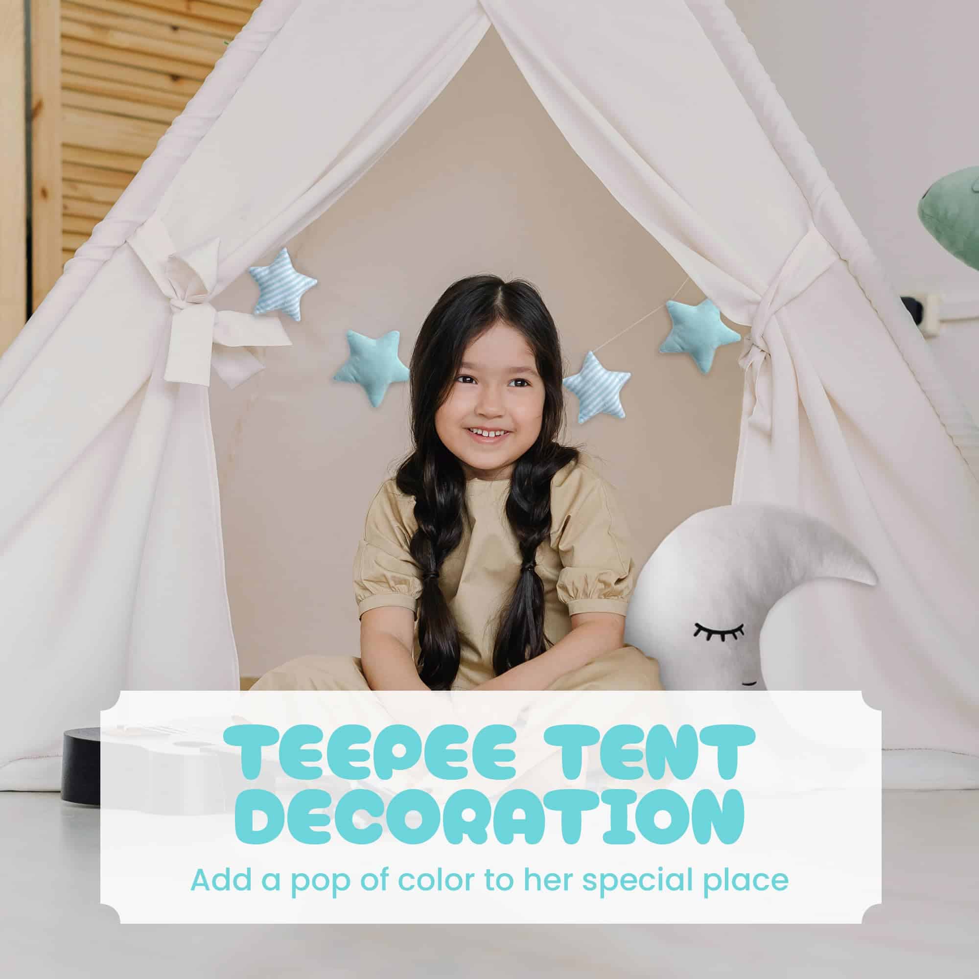 Almohada decorativa de luna Perfectto Design para niñas, - Imagen 7