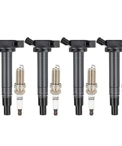 ECCPP UF507 4 bobinas de encendido con 4 bujías de iridio