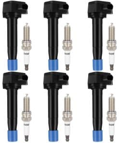 Conjunto de 6 bobinas de encendido ECCPP UF603 con 6 bujías