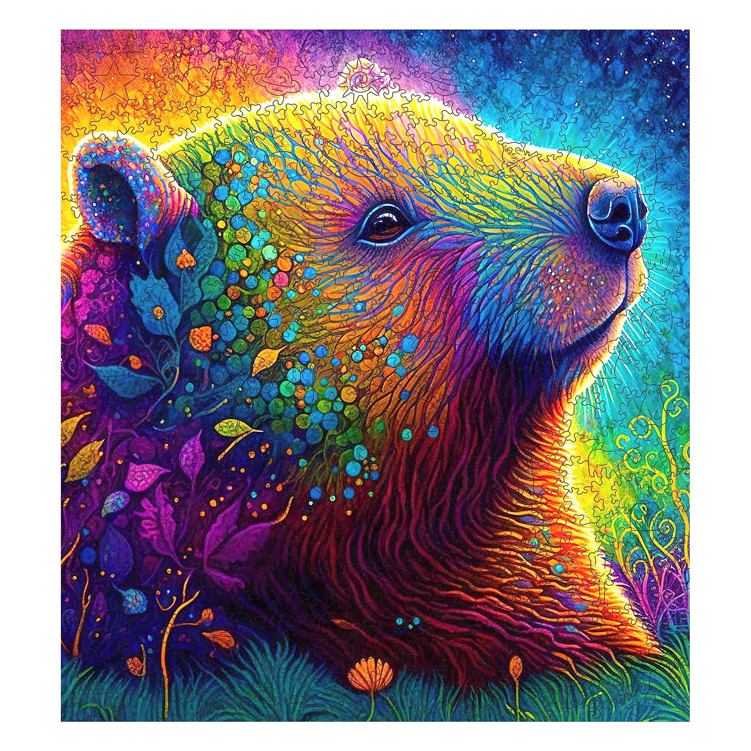 Rompecabezas de Madera Único Mys Aurora - Oso Aurora, 500