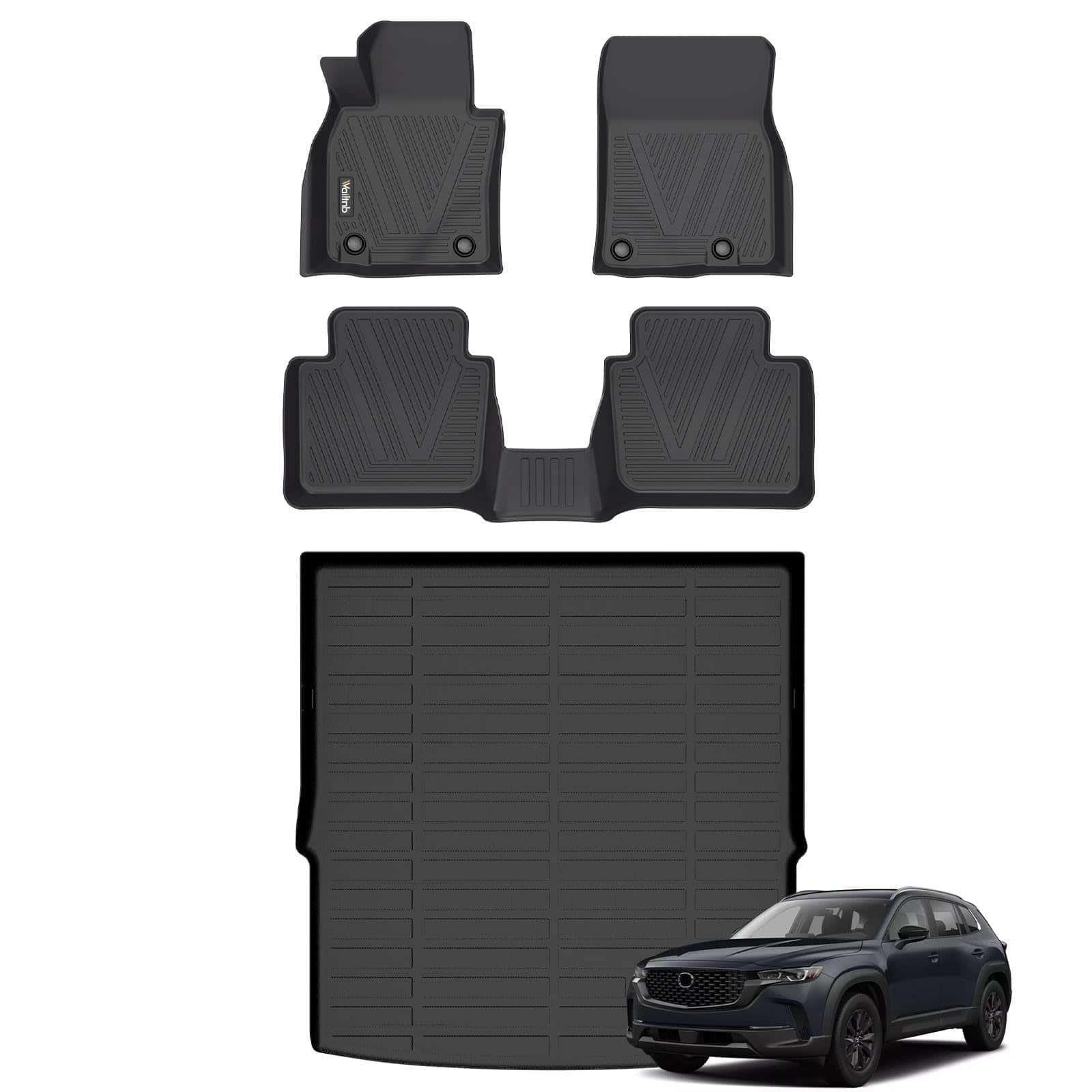 Conjunto de tapetes para piso y protector de carga para