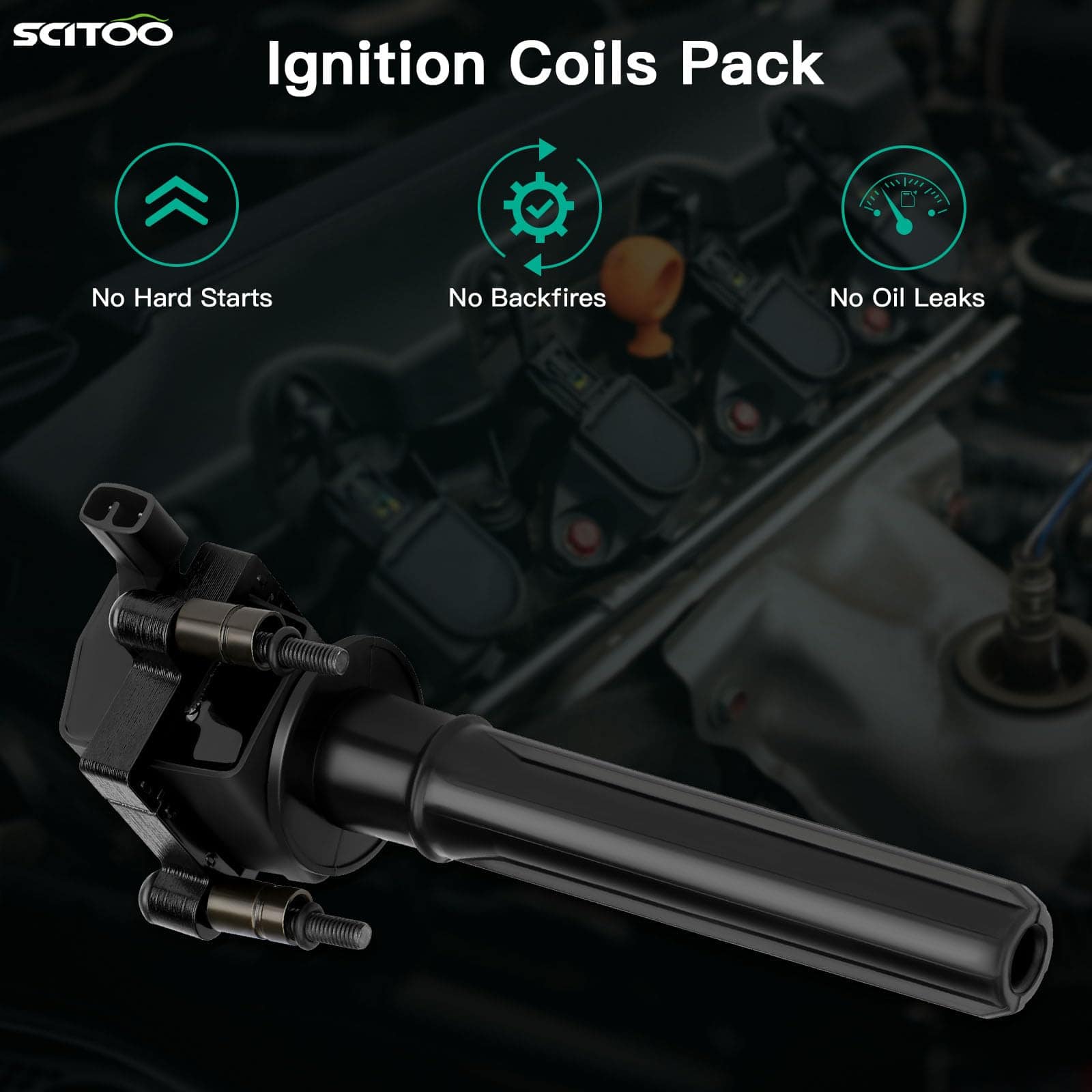 Paquete de bobinas de encendido SCITOO para Dodge Magnum - Imagen 6