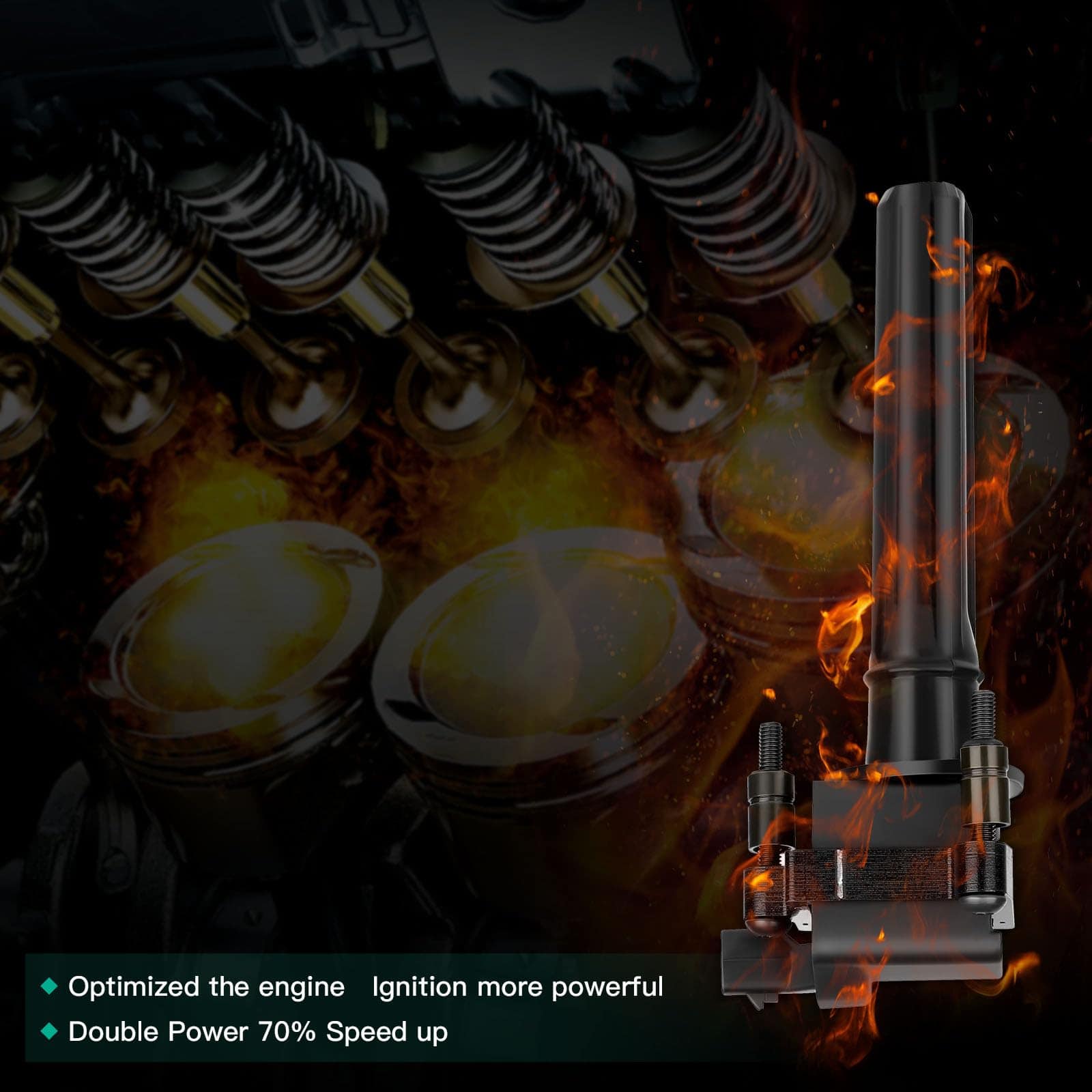 Paquete de bobinas de encendido SCITOO para Dodge Magnum - Imagen 4