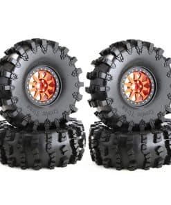 Chanmoo 4Pcs RC 2.2 Llanta Beadlock de 10 Radios &