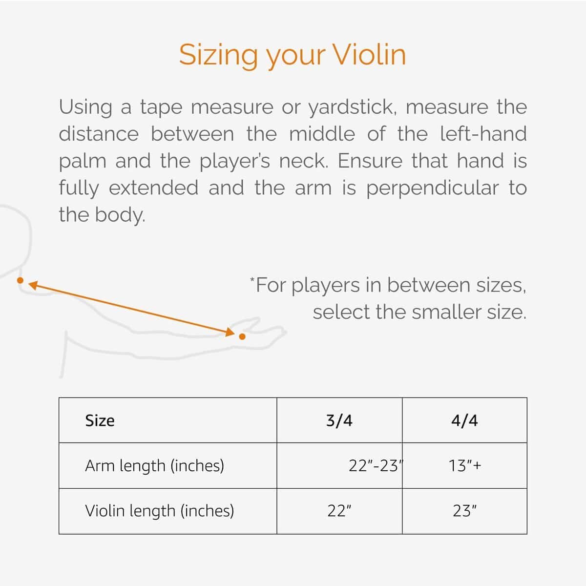 Set de Violín CLAVIO 4/4 Tamaño Completo, 3/4 Tamaño Violín - Imagen 9