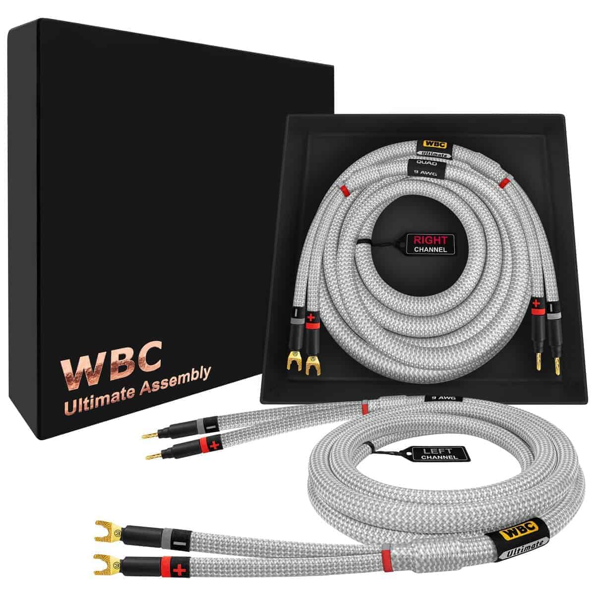 WORLDS BEST CABLES 3 Foot Ultimate - 9 AWG - Ultra-Pure OFC