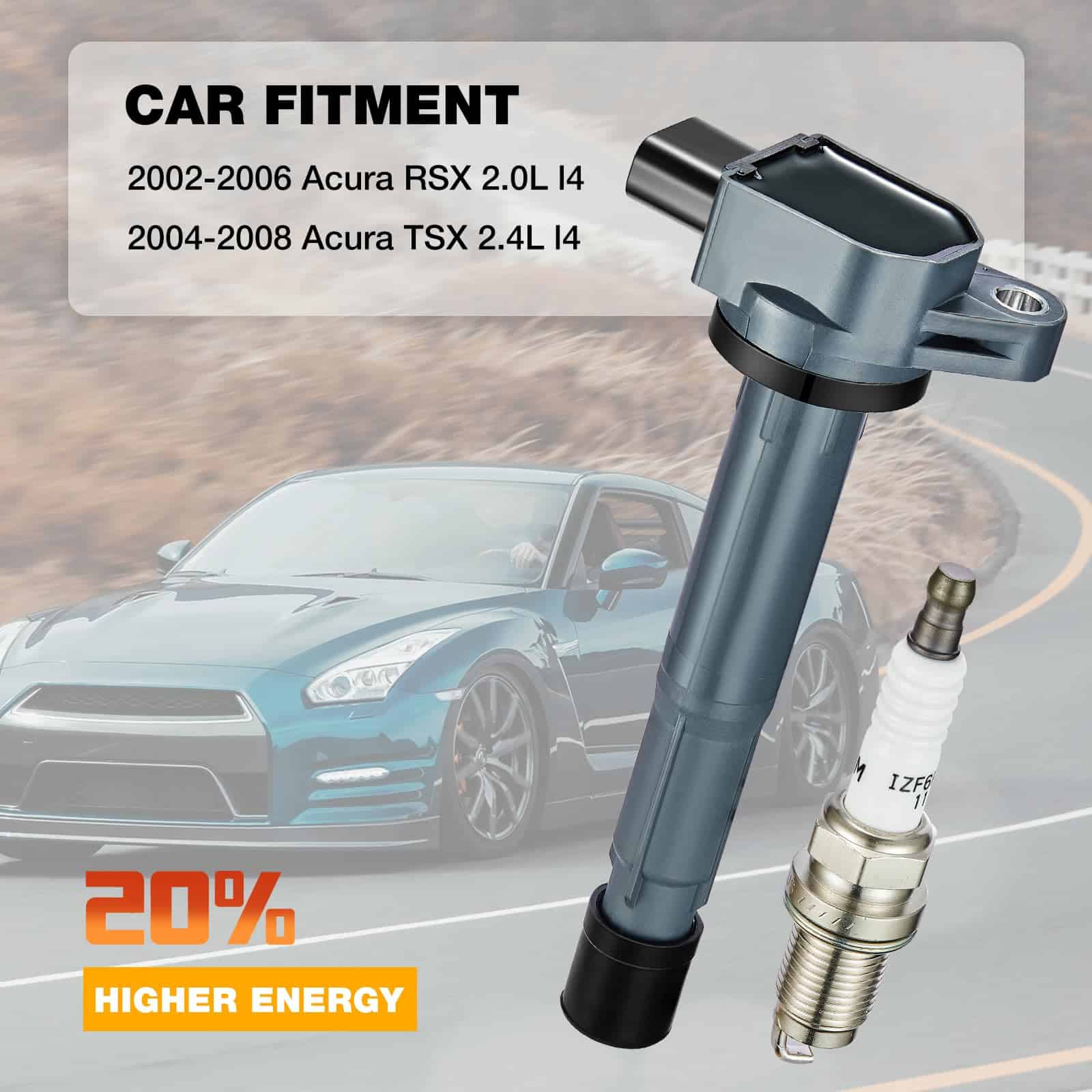 Paquete de Bobina de Encendido UF417 y Bujías de Iridio - Imagen 4