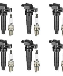 Conjunto de 6 Bobinas de Encendido UF-546 y Bujías de