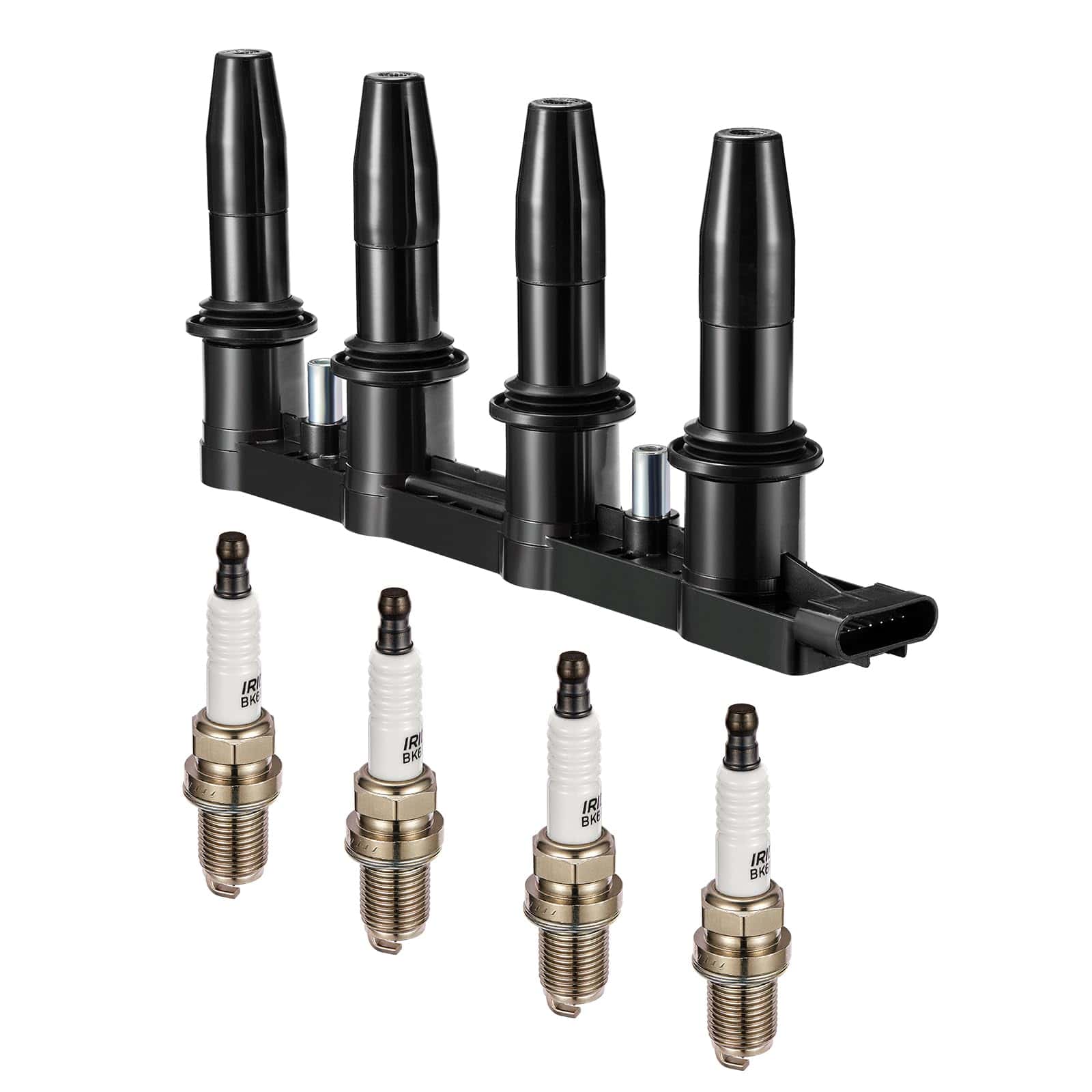 Paquete de 1 Bobina de Encendido UF620 y 4 Bujías de Iridio