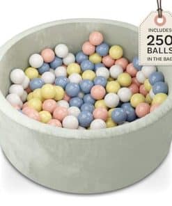 Piscina de Pelotas, 250 Pelotas para Niños de 1-3 Años,