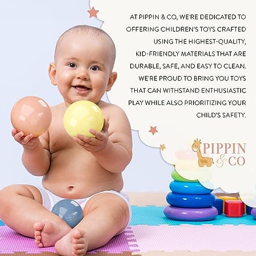 Piscina de Pelotas, 250 Pelotas para Niños de 1-3 Años, - Imagen 7