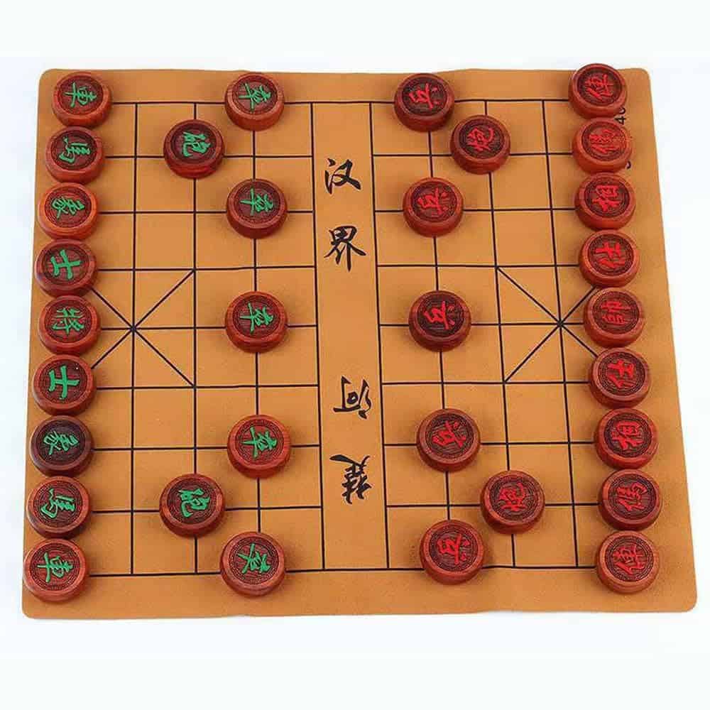 Juego de Ajedrez Chino (Xiangqi) Piezas de Madera de Roble - Imagen 4