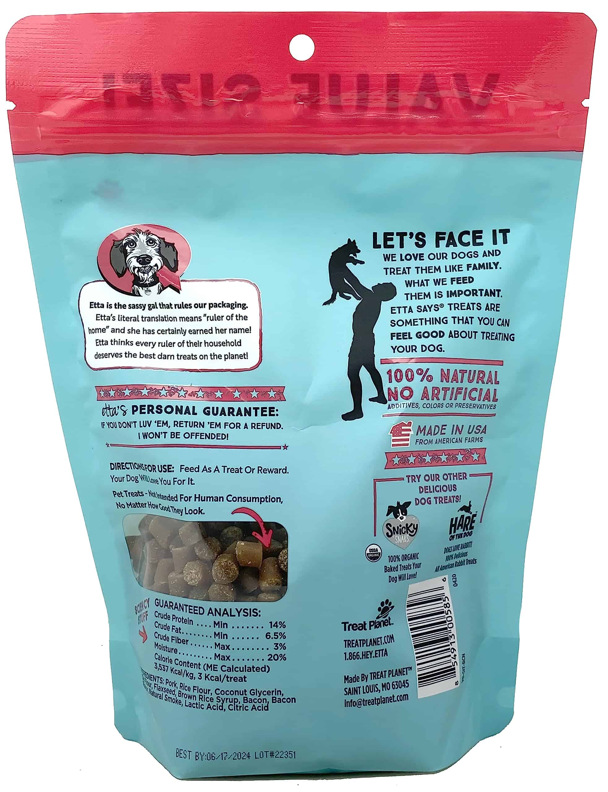 ETTA SAYS! Premios de Entrenamiento de Tocino para Perros - Imagen 4