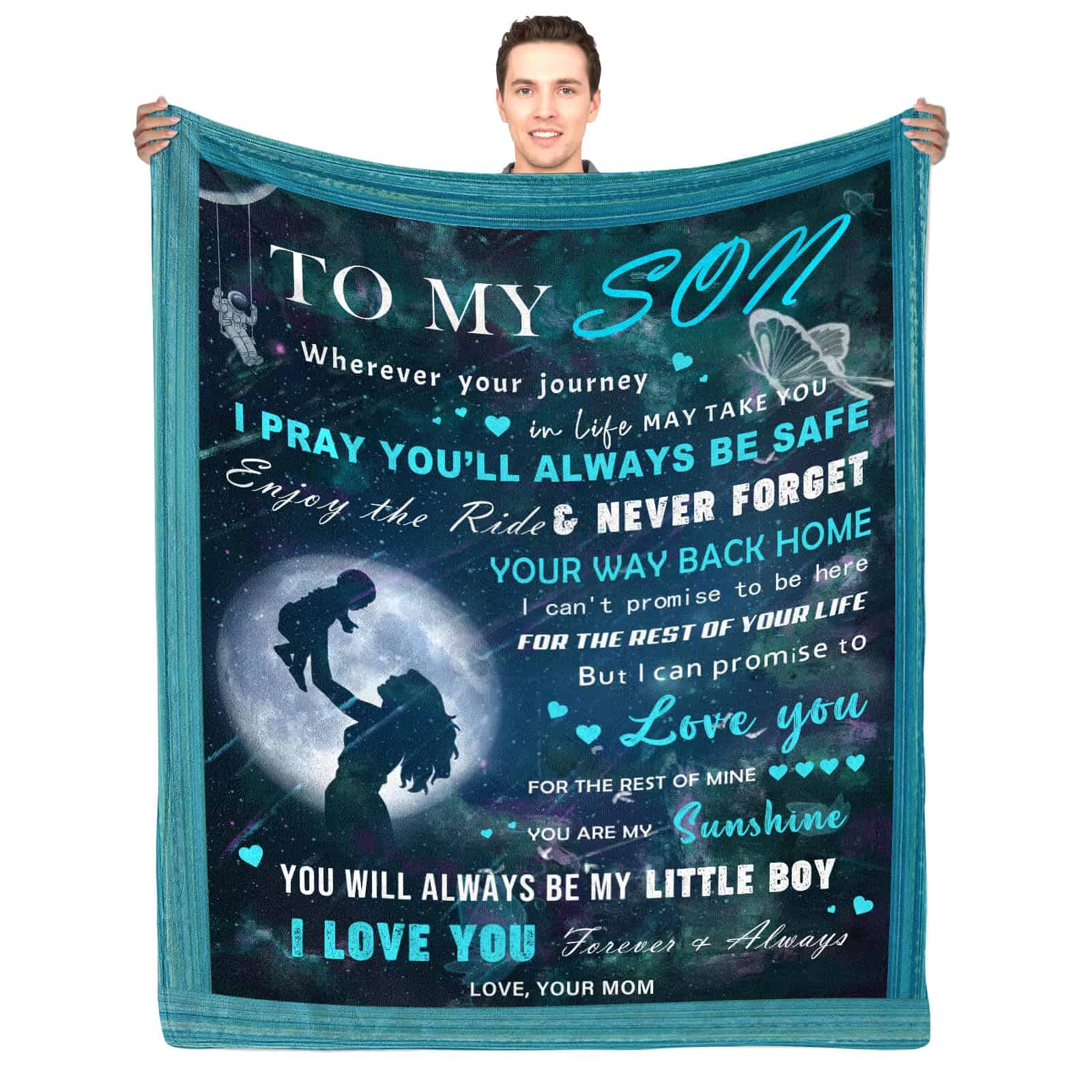 Manta JOPJOLIW para Hijo - Regalo para el Día del Padre y