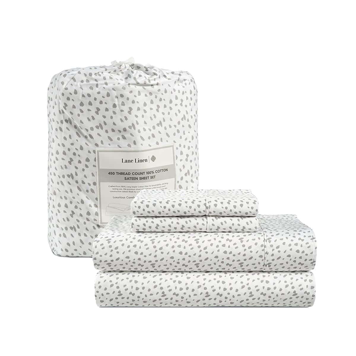 Juego de sábanas California King LANE LINEN -Misty Dot