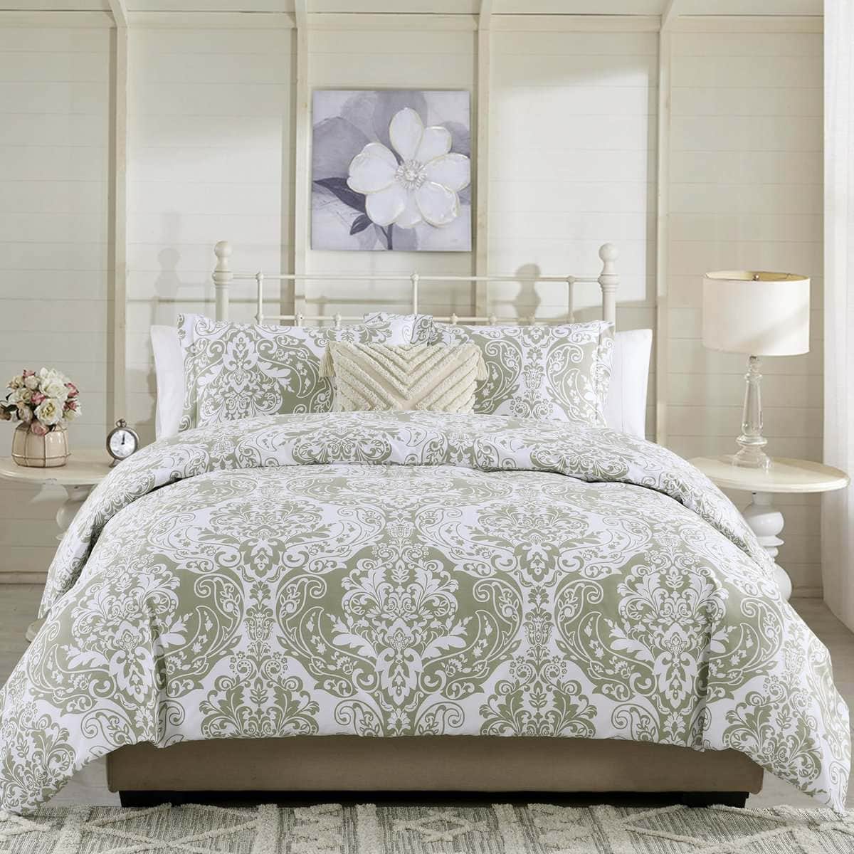 Fundas de Edredón Quilta Beige Queen - Juego de 3 Fundas de