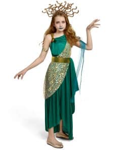 Disfraz de Medusa para niñas de -Verde