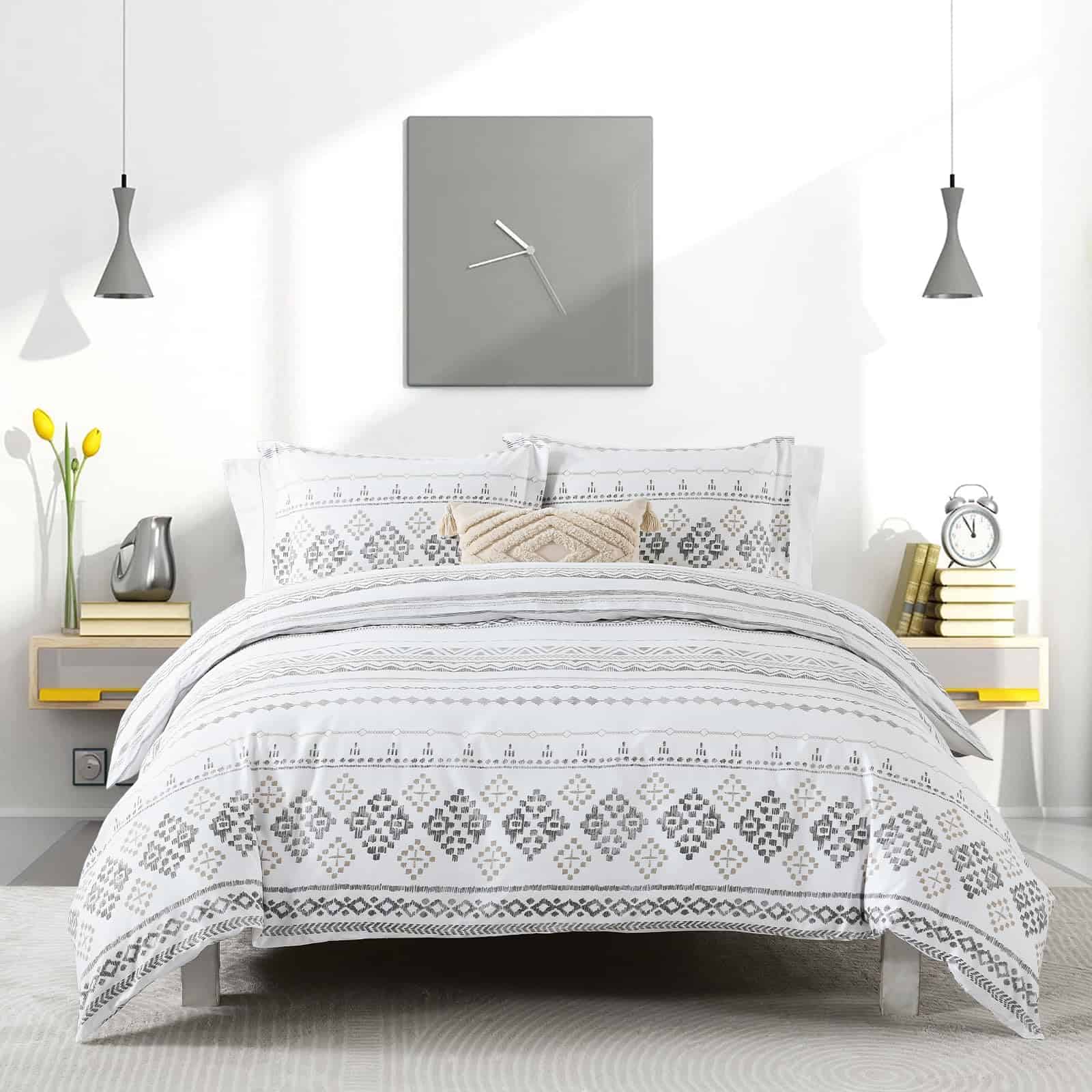 Quilta Cotton Duvet Cover King Size, Juego de Funda de