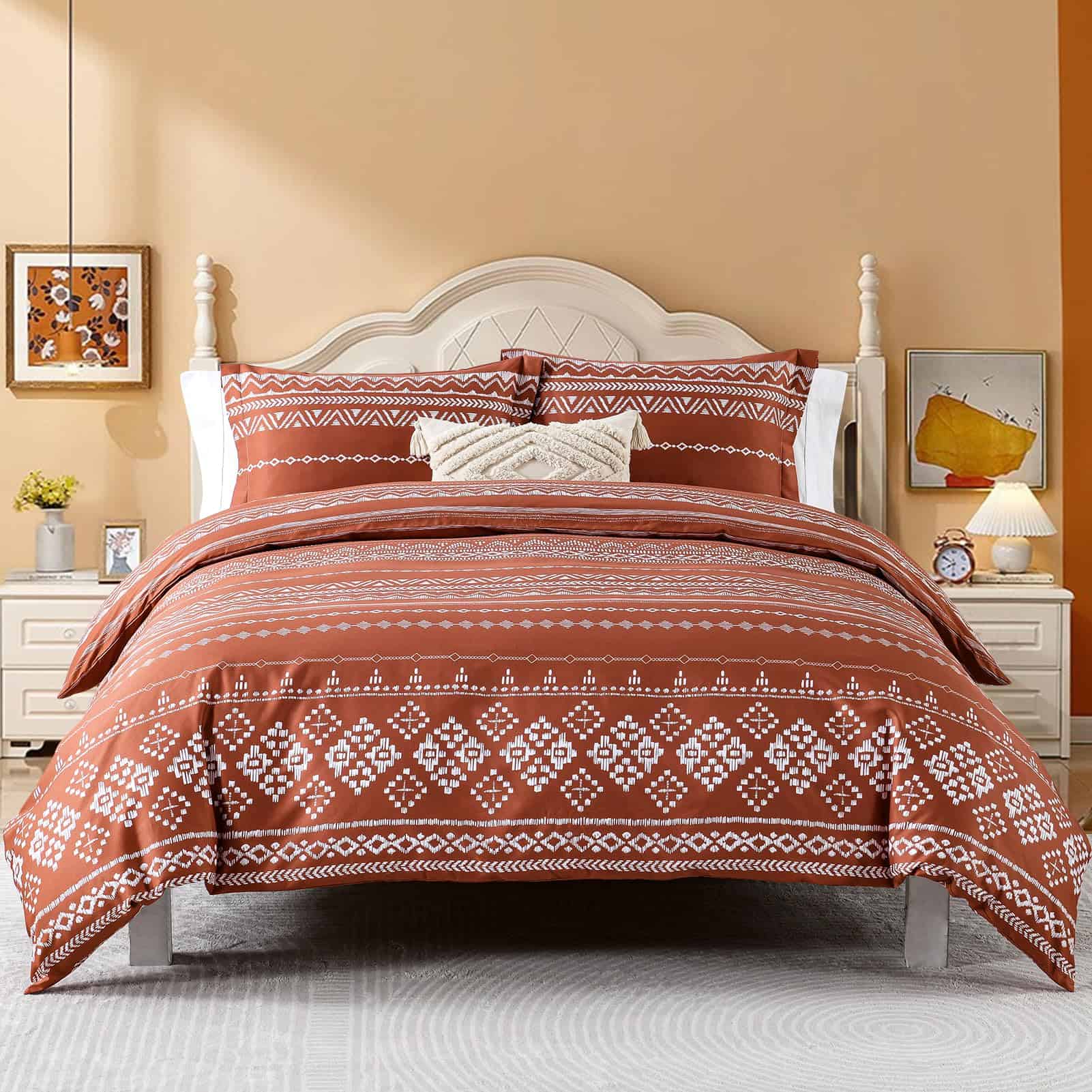 Quilta Funda de Edredón de Algodón Queen - 100% Algodón