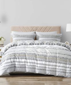 Quilta Funda de Edredón 100% Algodón Tamaño Queen - Juego