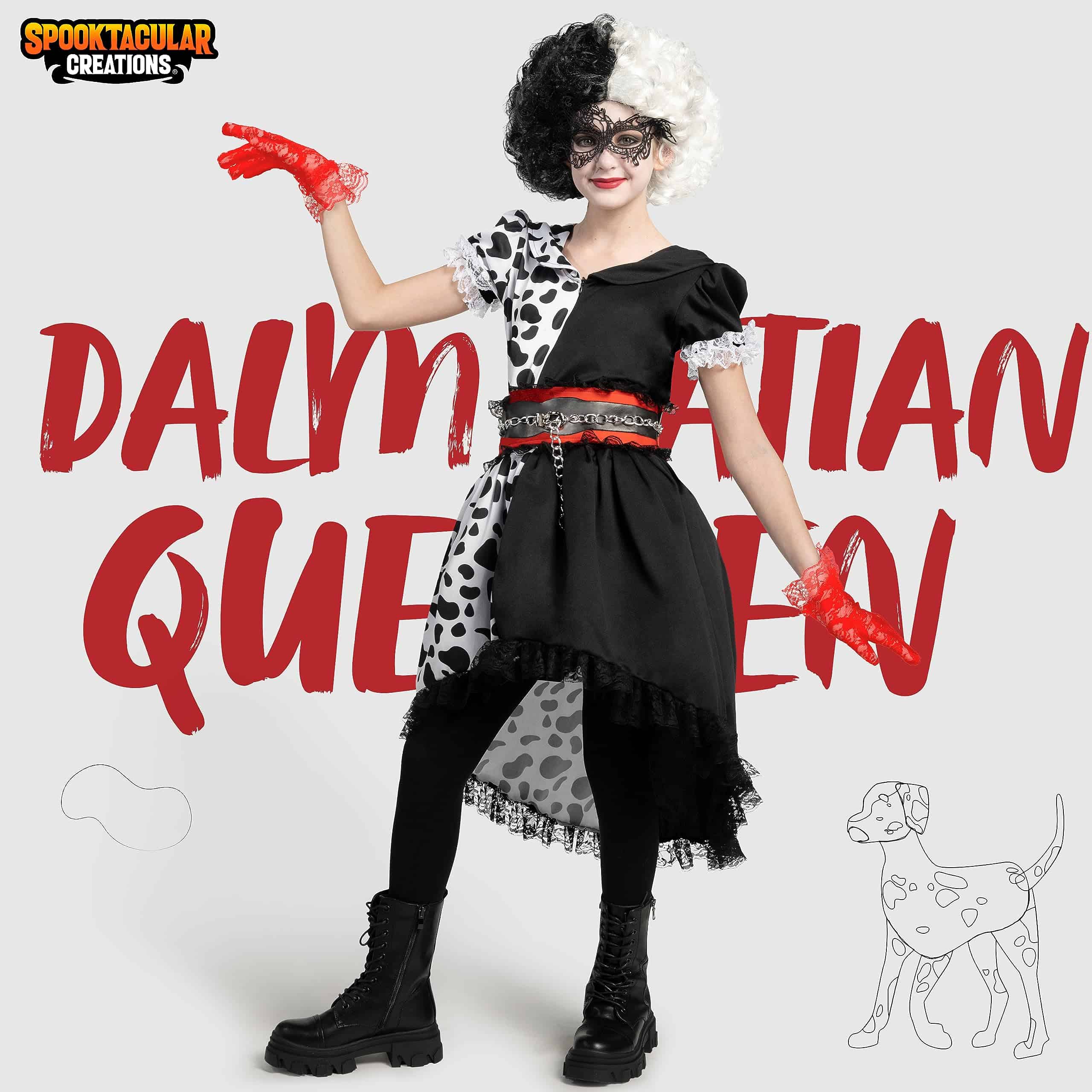 Disfraz de Dálmata para Niña Spooktacular Creations, Set de - Imagen 3