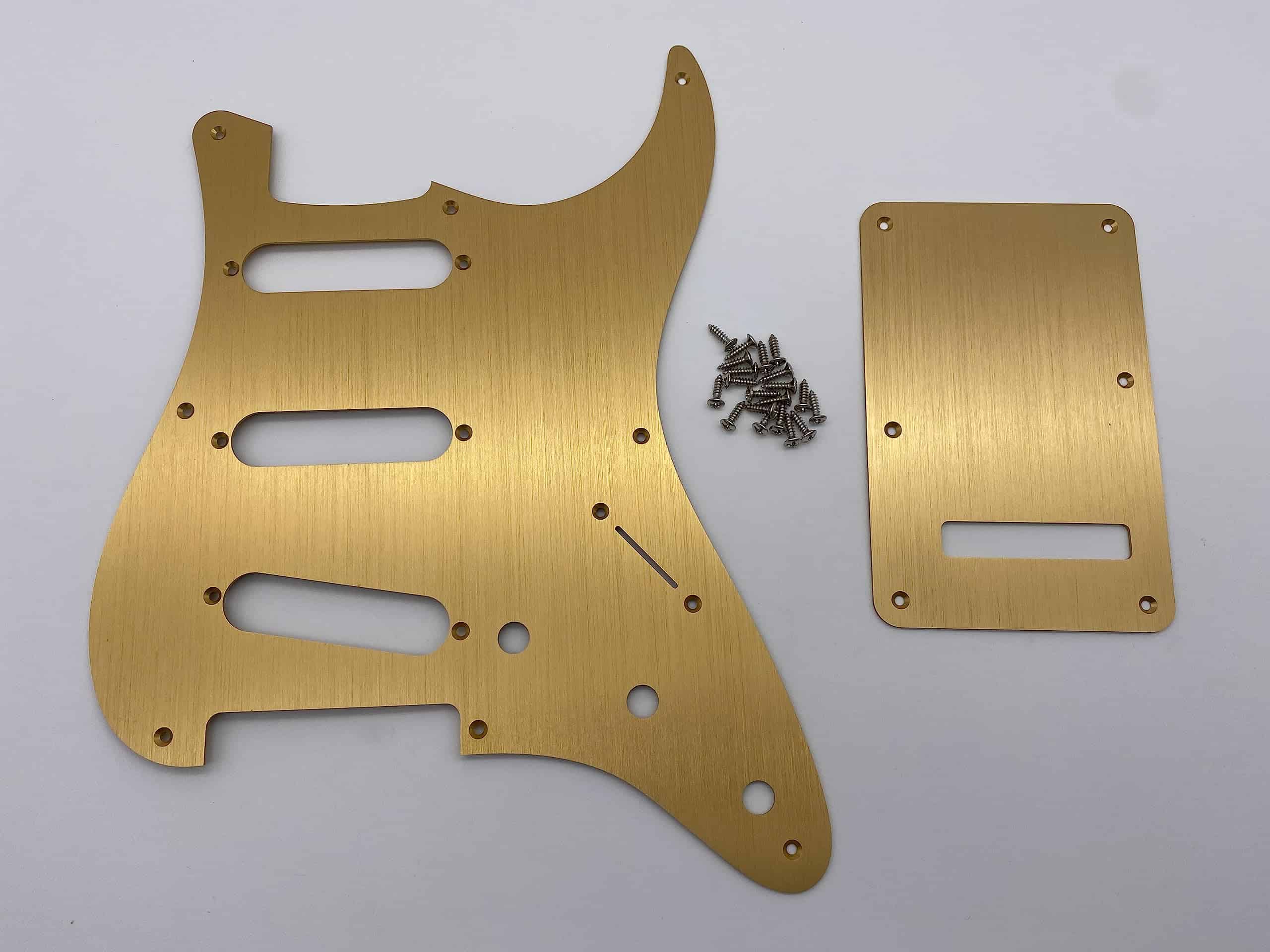 FD Pickguard de Guitarra Eléctrica ST SSS de Metal de