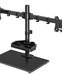 Soporte de monitor doble MOUNTUP, montaje de escritorio de