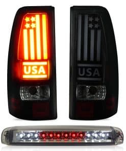 Luz trasera Tresound + 3ra luz de freno de carga para Chevy