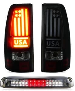 Cofre de luz trasera + 3ra luz de freno de carga para Chevy