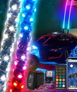 SUZCO 2PCS 2FT Faros En Espiral con Luces LED Pesadas con