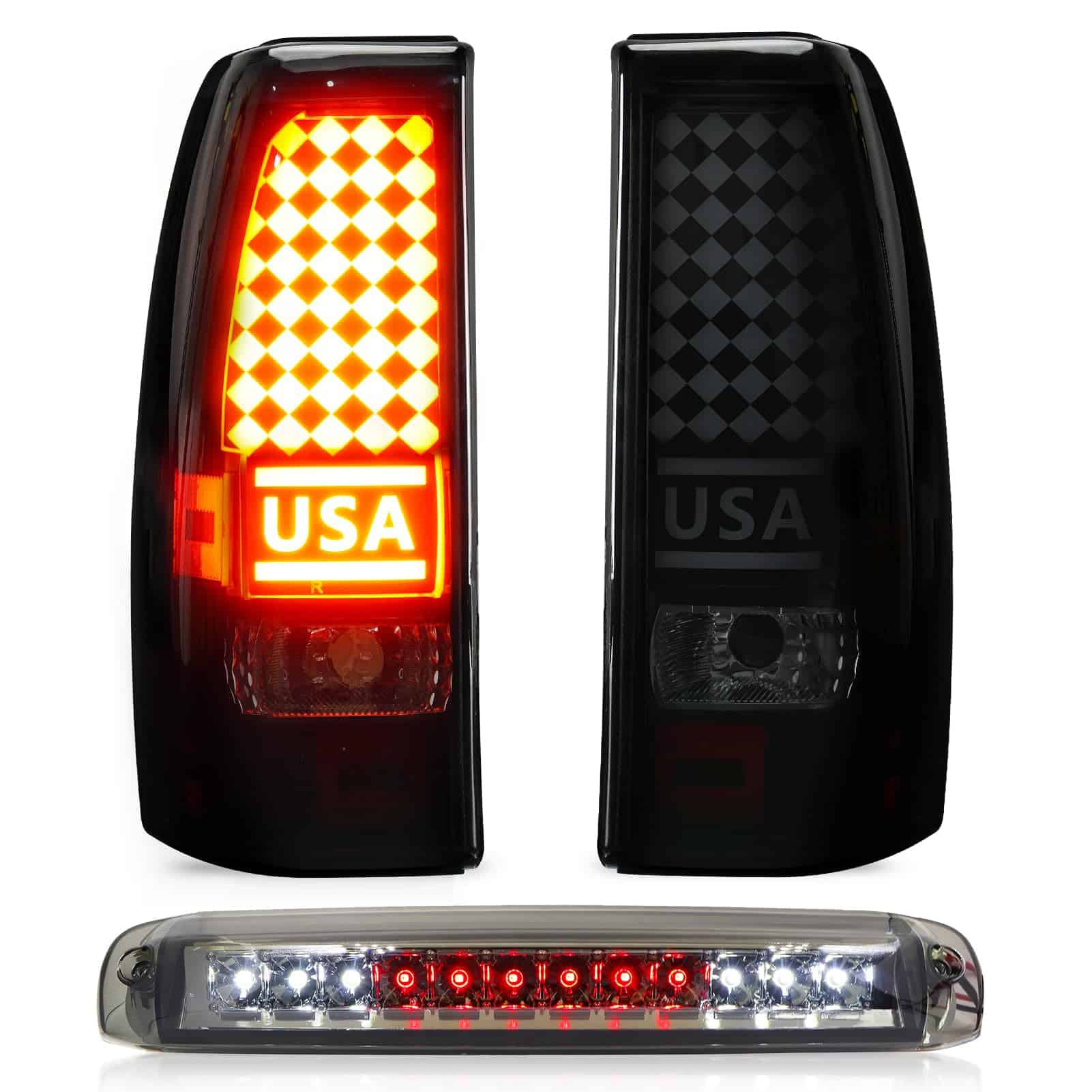 Faro trasero más lámpara de carga de freno de tercera luz