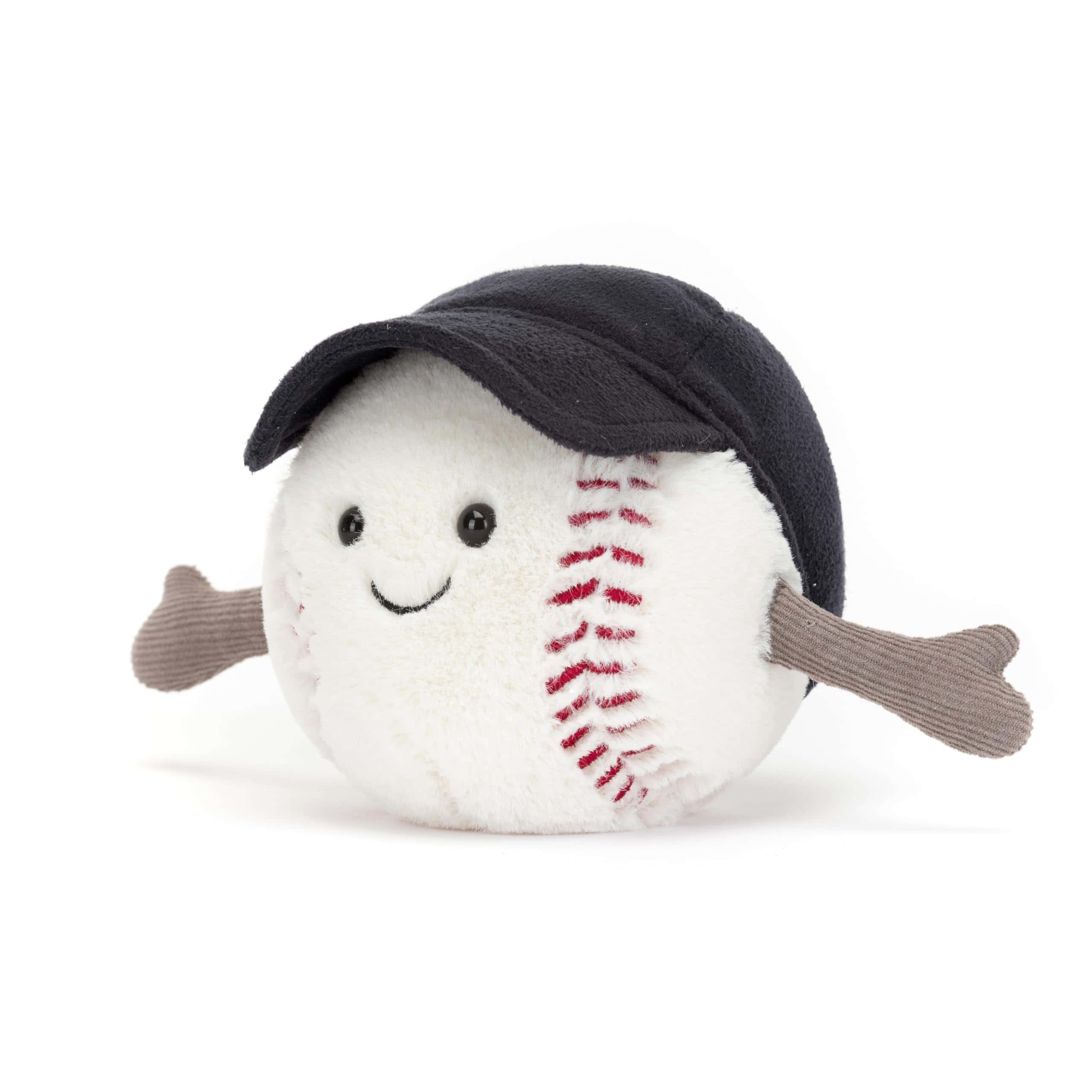 Peluche de béisbol Jellycat Amuseables, 4 pulgadas | Pelota - Imagen 6