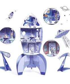 Kit de manualidades para niños DJECO DIY Cap Space Rocket -