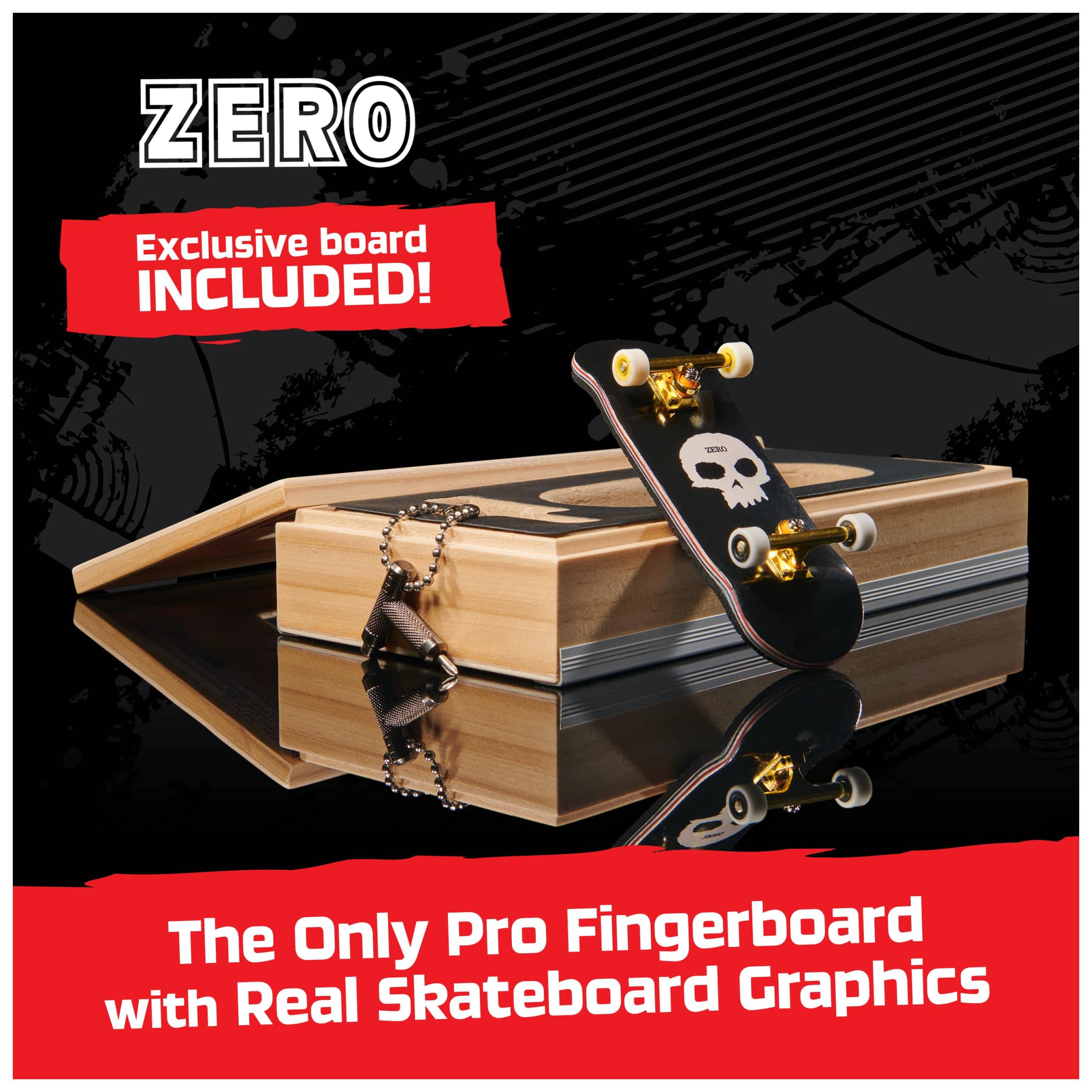 TECH DECK, Tablero de Dedos de la Serie Pro Zero con - Imagen 3