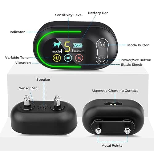 Collar antiladridos para perros, Wizco Collar de ladridos - Imagen 5