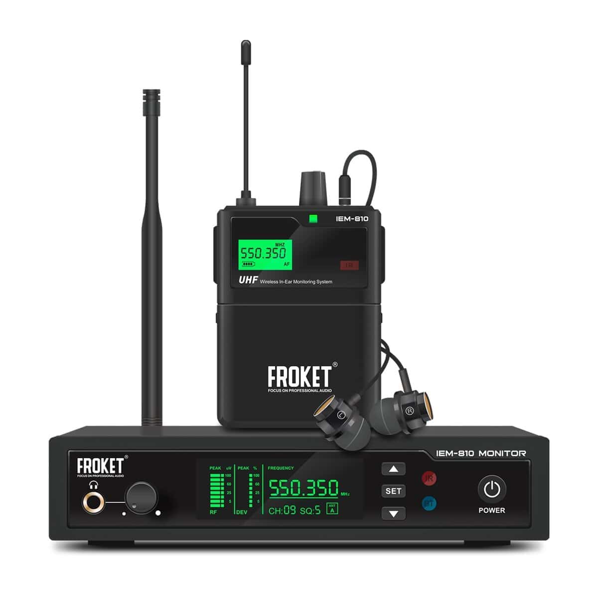 Sistema de monitorización inalámbrico mono FORKET IEM810