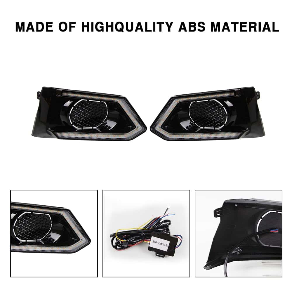 Luces de circulación diurna LED blancas/ámbar con función - Imagen 5