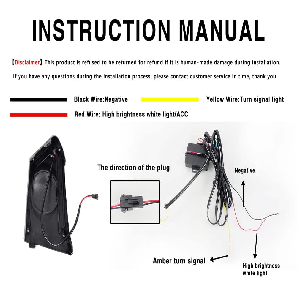 Luces de circulación diurna LED blancas/ámbar con función - Imagen 4