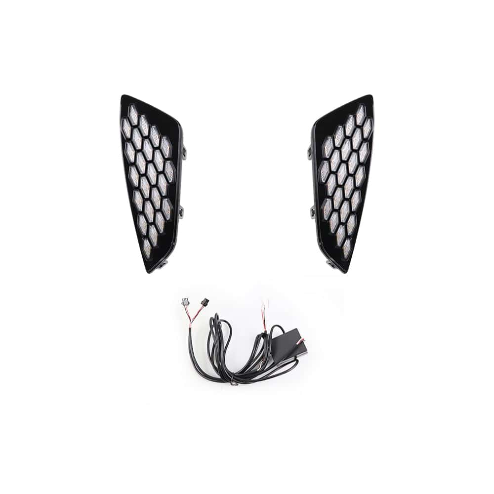 Luces LED de circulación diurna DRL blanco/ámbar/azul con