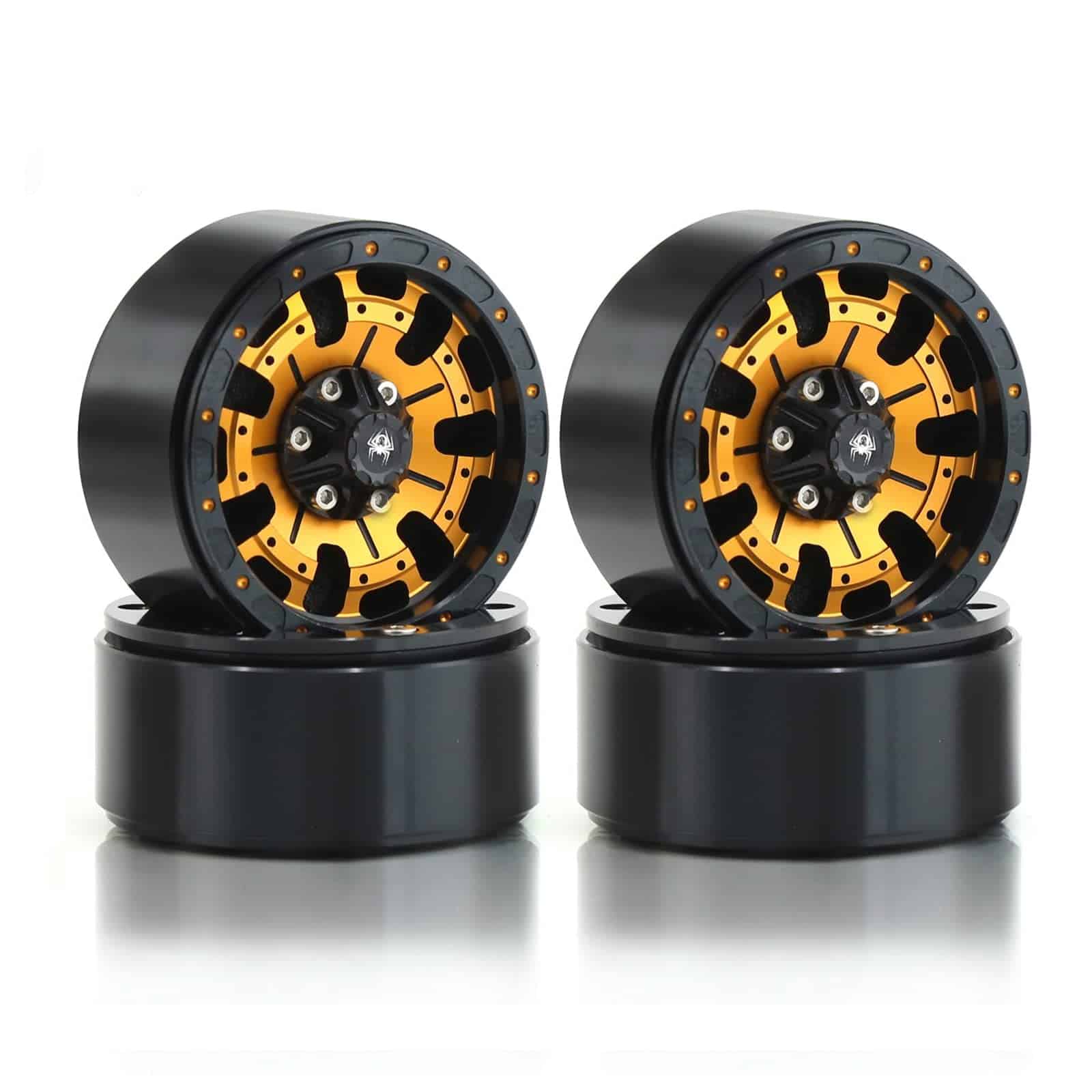 Lifehead 4PCS Aluminum 1.9 Pulgadas Ruedas Beadlock CNC